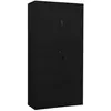 vidaXL Armoire de bureau Noir 90x40x180 cm Acier