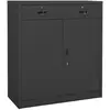 vidaXL Armoire de bureau Anthracite 90x40x102 cm Acier