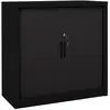 vidaXL Armoire à portes coulissantes Noir 90x40x90 cm Acier