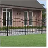 vidaXL vidaXL Clôture de jardin avec sommet de lance Noir 140 cm