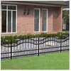 vidaXL vidaXL Clôture de jardin avec sommet de lance Noir 115 cm