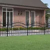 vidaXL vidaXL Clôture de jardin avec sommet de lance Noir 115 cm
