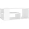 vidaXL Table basse blanc 100x50x40 cm bois d'ingénierie 806921
