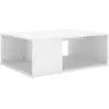 vidaXL Table basse Blanc 90x67x33 cm Aggloméré