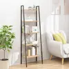 vidaXL Étagère sur pied 5 niveaux Marron clair et noir 56x35x174 cm
