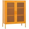 vidaXL Armoire de rangement Jaune moutarde 80x35x101,5 cm Acier