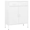 vidaXL Armoire de rangement Blanc 80x35x101,5 cm Acier
