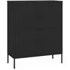 vidaXL Armoire de rangement Noir 80x35x101,5 cm Acier