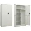 vidaXL Armoire à casiers Gris clair 90x40x180 cm Acier