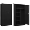 vidaXL Armoire à casiers Noir 90x40x180 cm Acier
