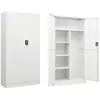 vidaXL Armoire à casiers Blanc 90x40x180 cm Acier