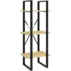 vidaXL Bibliothèque à 3 niveaux 40x30x105 cm Bois de pin massif