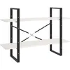 vidaXL Bibliothèque à 4 niveaux Blanc 100x30x140 cm Bois de pin massif