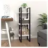 vidaXL Bibliothèque à 3 niveaux blanc 40x30x105 cm bois d'ingénierie