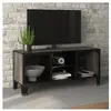 vidaXL Meuble TV Gris 105x36x47 cm Métal et MDF