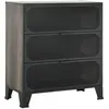 vidaXL Armoire de rangement Gris 72x36x82 cm Métal et MDF