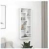 vidaXL Étagère murale Blanc 36x16x90 cm Bois d'ingénierie