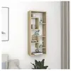 vidaXL Étagère murale Chêne sonoma 36x16x90 cm Bois d'ingénierie