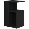vidaXL Vidaxl Table D'appoint Noir 36x30x56 Cm Bois D’Ingénierie