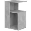 vidaXL Vidaxl Table D'appoint Gris Béton 36x30x56 Cm Bois D’Ingénierie