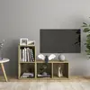 vidaXL Meubles TV 2 pcs Chêne sonoma 72x35x36,5 cm Aggloméré