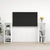 vidaXL Meubles TV 2 pcs Blanc 107x35x37 cm Bois d'ingénierie