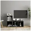 vidaXL Meubles TV 2 pcs Gris brillant 72x35x36,5 cm Bois d'ingénierie