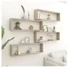 vidaXL Étagères cube murales 4 pcs chêne sonoma bois d'ingénierie