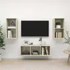 vidaXL Ensemble de meubles TV 3 pcs Chêne sonoma Bois d'ingénierie