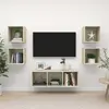vidaXL Ensemble de meuble TV 5 pcs Chêne sonoma Aggloméré