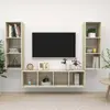 vidaXL Ensemble de meuble TV 3 pcs Chêne sonoma Aggloméré