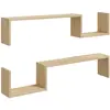vidaXL Étagères murales 2 pcs Chêne sonoma 100x15x20 cm Aggloméré