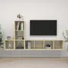 vidaXL Ensemble de meuble TV 3 pcs Chêne sonoma Bois d'ingénierie