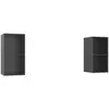 vidaXL Meubles TV muraux 2 pcs Gris brillant Bois d'ingénierie 3079852