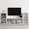 vidaXL Ensemble de meubles TV 3 pcs Blanc Bois d'ingénierie