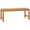 vidaXL Banc de jardin 114 cm bois de teck solide