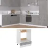vidaXL Armoire à four Gris béton 60x46x81,5 cm Aggloméré
