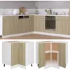 vidaXL Armoire de plancher d'angle chêne sonoma 75,5x75,5x81,5 cm bois