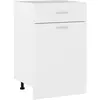 vidaXL Armoire de plancher à tiroir Blanc 50x46x81,5 cm Aggloméré