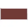 vidaXL Auvent latéral rétractable de patio 180x500 cm Marron