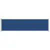 vidaXL Auvent latéral rétractable de patio 600x160 cm bleu