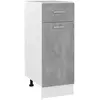 vidaXL Armoire de plancher à tiroir Gris béton 30x46x81,5 cm Aggloméré