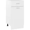 vidaXL Armoire de plancher à tiroir Blanc 40x46x81,5cm Bois ingénierie