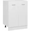 vidaXL Armoire de plancher Blanc 60x46x81,5 cm Bois d'ingénierie