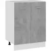 vidaXL Armoire de plancher Gris béton 60x46x81,5 cm Bois d’ingénierie