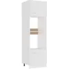 vidaXL Armoire à micro-ondes Blanc 60x57x207 cm Aggloméré