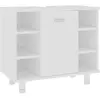 vidaXL Armoire de salle de bain Blanc 60x32x53,5 cm Aggloméré
