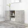 vidaXL Buffet Gris béton 120x30,5x70 cm Aggloméré