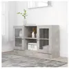 vidaXL Vidaxl Armoire ¿¿ Vitrine Gris B¿¿Ton 120x30,5x70 Cm Agglom¿¿R¿¿