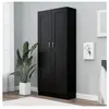 vidaXL Vidaxl Bibliothèque Noir 82,5x30,5x185,5 Cm Bois D'ingénierie